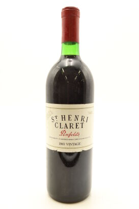 (1) 1985 Penfolds St. Henri Shiraz, South Australia