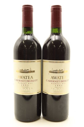 (2) 1993 Te Mata Estate Awatea Cabernets Merlot, Hawke's Bay