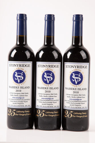 (3) 2010 Stonyridge Larose, Waiheke