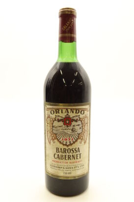 (1) 1971 Orlando Cabernet Sauvignon, Barossa Valley, 738 ml