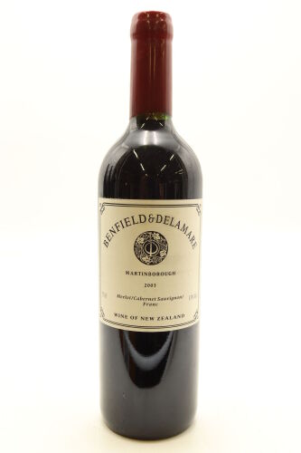 (1) 2003 Benfield & Delamare Red, Martinborough