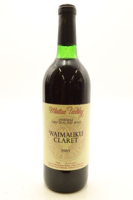 (1) 1983 Matua Valley Waimauku Claret, Waimauku
