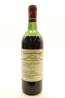 (1) 1975 Veedercrest Vineyards Cabernet Sauvignon, Sonoma County
