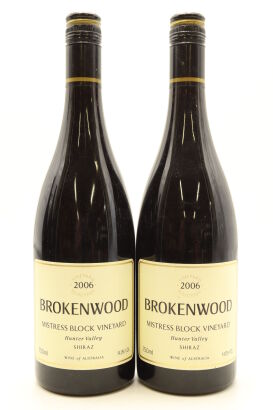 (2) 2006 Brokenwood Mistress Block Vineyard Shiraz, Hunter Valley