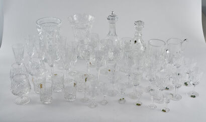 A 47-Piece Suite of Waterford Crystal in the Lismore Pattern