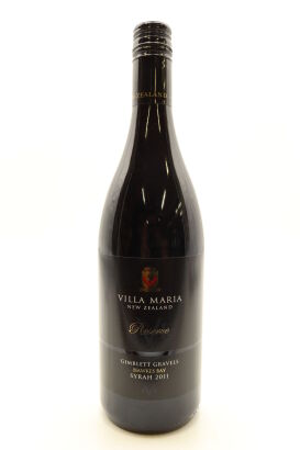 (1) 2011 Villa Maria Reserve Syrah, Gimblett Gravels