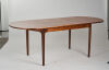 A Nathan Furniture Extendable Teak Oval Dining Table - 3