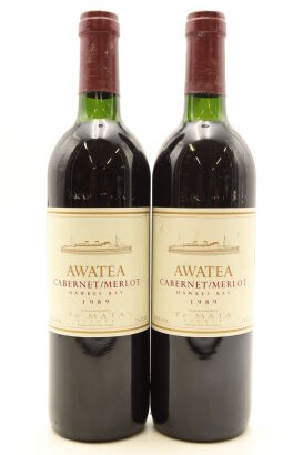 (2) 1989 Te Mata Estate Awatea Cabernets Merlot, Hawke's Bay