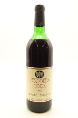 (1) 1982 Coopers Creek Cabernet Sauvignon, Huapai
