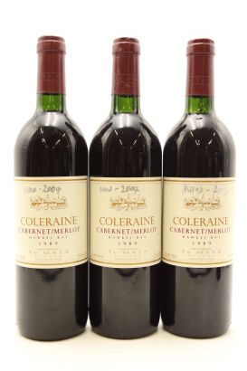 (3) 1989 Te Mata Estate Coleraine, Hawke's Bay (TS)