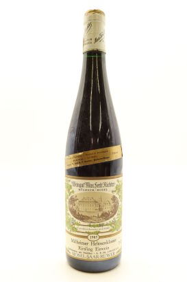 (1) 1985 Weingut Max Ferd. Richter Mulheimer Helenenkloster Riesling Eiswein, Mosel