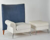 A Philippe Starck Royalton Lounge Chair and Ottoman - 3