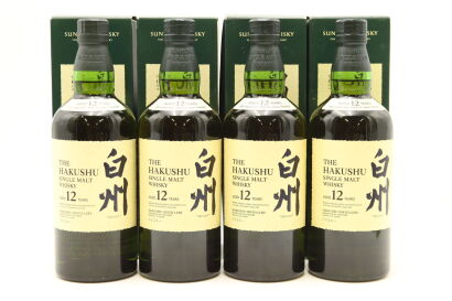 (4) The Hakushu 12 Year Old Single Malt Whisky, 43% ABV, 700ml (Old Edition)