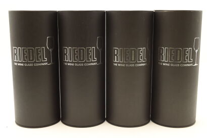 (1) Riedel Vinum Syrah Glasses, 4 Pack, Made in Austria, Sold as one lot