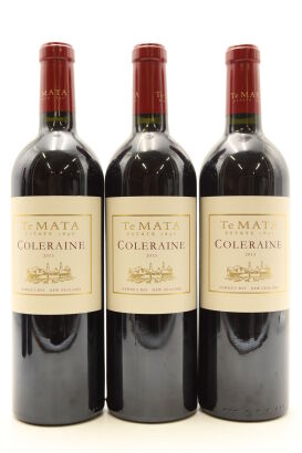 (3) 2013 Te Mata Estate Coleraine, Hawke's Bay [BC98] [RC19.5]