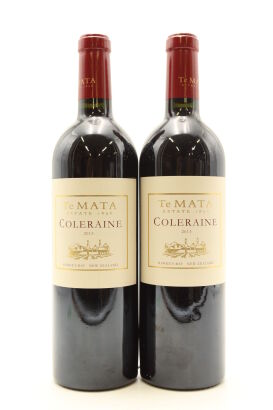 (2) 2013 Te Mata Estate Coleraine, Hawke's Bay [BC98] [RC19.5]