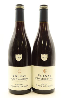 (2) 2016 Domaine Fontaine-Gagnard Clos des Chenes, Volnay Premier Cru