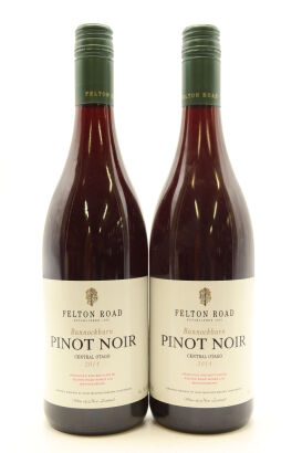 (2) 2014 Felton Road Bannockburn Pinot Noir, Central Otago [JR16.5] [WS93]