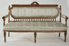 A French Louis XVI Style Walnut and Giltwood Seven-Piece Salon Suite - 3