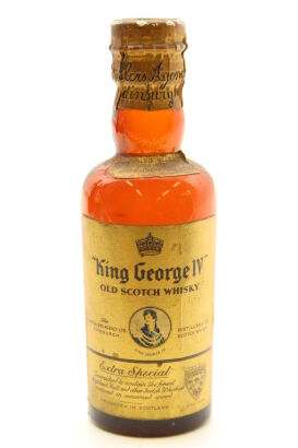 (1) King George IV Old Scotch Whisky Miniature, 70 Proof, Circa 1940s
