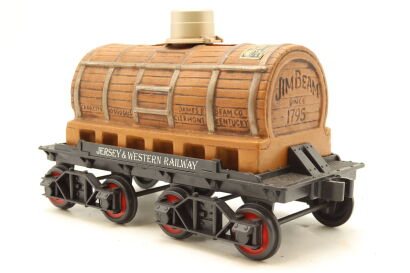 (1) Jim Beam Bourbon Whisky Beam's Tank Car Decanter, 80 Proof, 100 months, 750ml