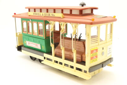 (1) Jim Beam Bourbon Whisky Regal China Decanter San Francisco Cable Car Powell & Hyde Streets, 80 proof, 100 months, 750ml