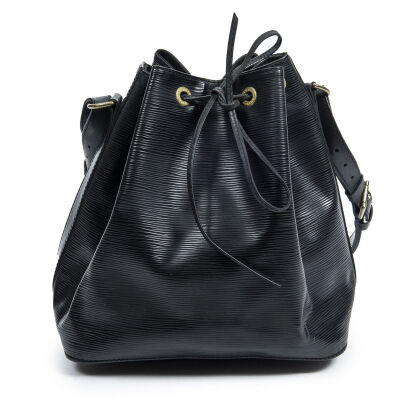 Louis Vuitton Black Epi Noe Bag