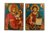 A Pair of Religious Icon Paintings by Miroslav Velev