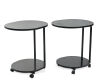 A Pair of Modern Black Side Tables