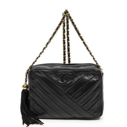 Chanel Vintage CC Tassel Crossbody Bag