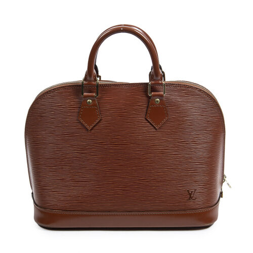 Louis Vuitton Brown Epi Alma Bag