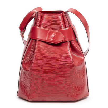 Louis Vuitton Red Epi Sac D'Epaule Bag
