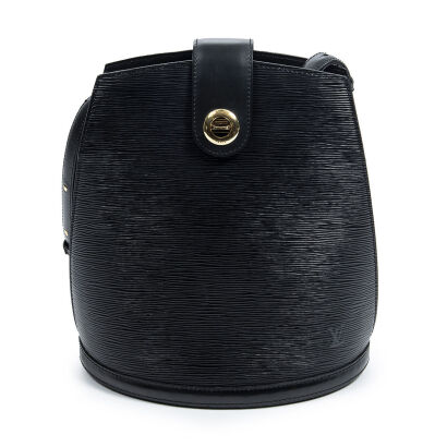 Louis Vuitton Black Epi Cluny Bag