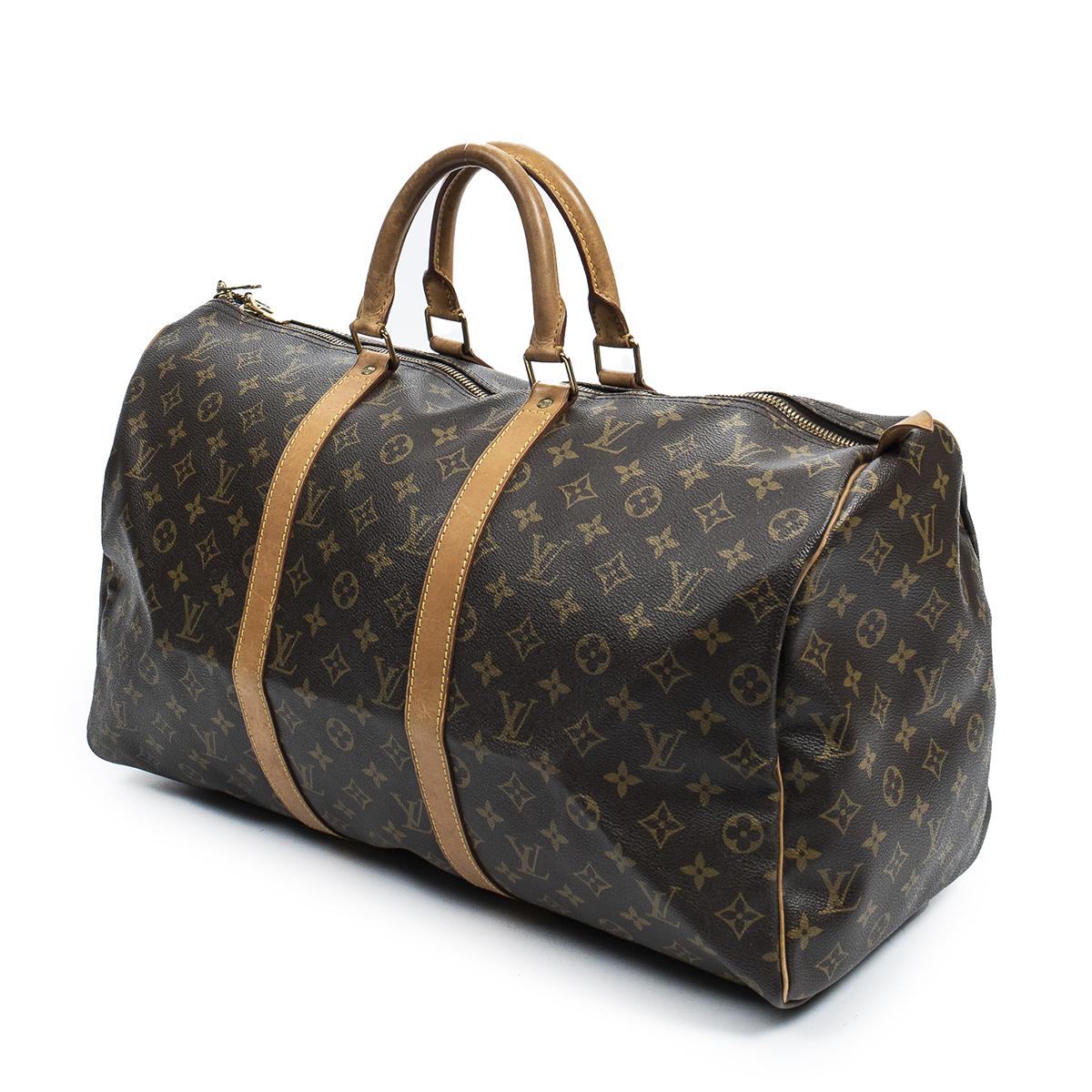 Louis Vuitton Keepall Bandouliere Monogram Patchwork 50 Multicolor in  Coated Canvas with Goldtone  US