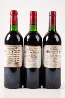 (3) 1988 Chateau Moulin a Vent, Moulis en Medoc