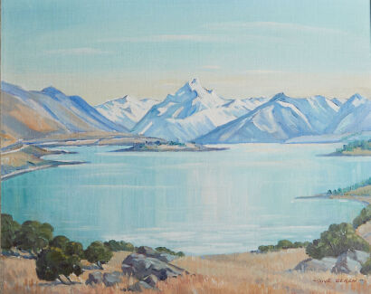 OLIVE BEKEN Mt Cook from lake Pukaki