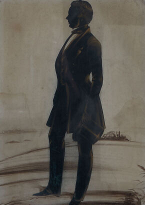 FREDERICK FRITH Silhouette of Gentleman