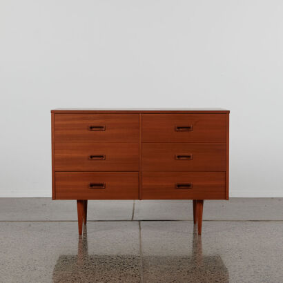A Mid-Century Six Drawer