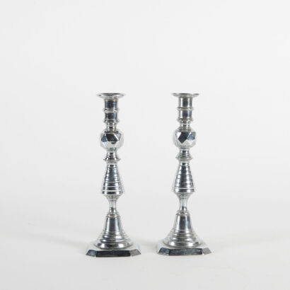 A Pair Of Victorian Style Candlesticks