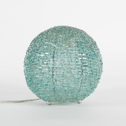 A Spherical Glass Shard Lamp