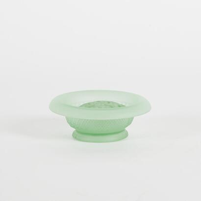 An Art Deco Uranium Glass Stem Vase