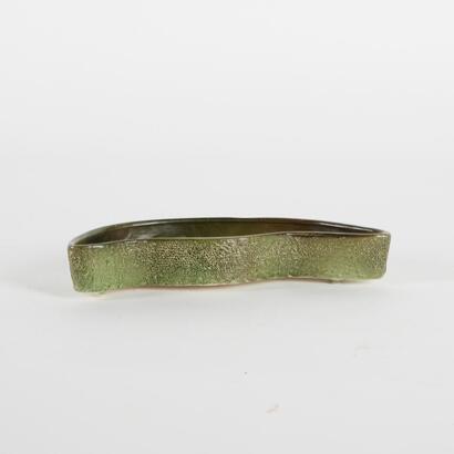 A Vintage Green Ikebana Ceramic Vase