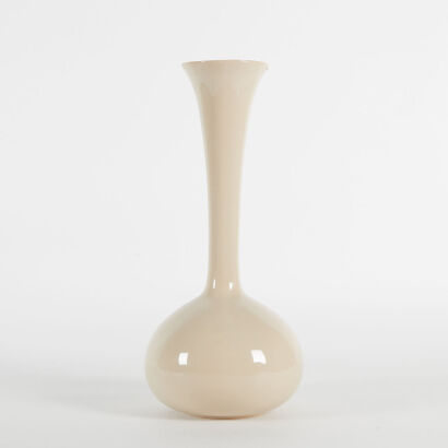 A Large Ceramic Trumpet Vase