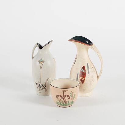 A Trio Of West German Vases