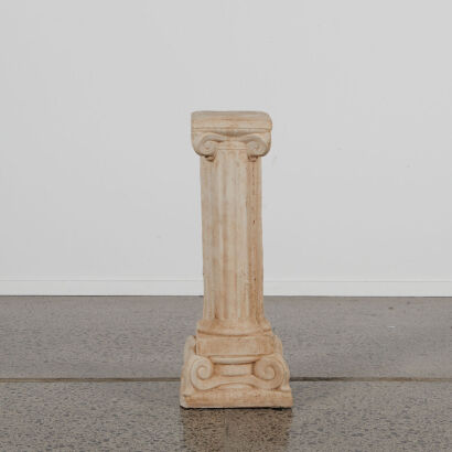 A Concrete Greek Roman Pillar Pedestal