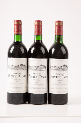 (3) 1983 Chateau Pontet Canet, Pauillac