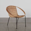 A Cane Coolie Chair - 2