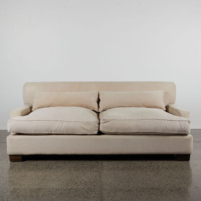 A Cream Rose And Heather Couch