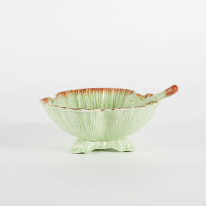 A Crown Ducal Lettuce Bowl And Spoon