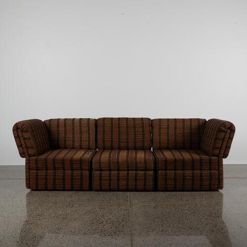 A Modular 1980s Three Seat Couch